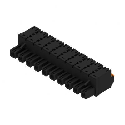 WEIDMULLER BLF 7.62HP/10/180 SN BK BX Wtyk PCB (złącze wiązki), 7.62 mm, Liczba biegunów: 10, PUSH IN 1227380000 /24szt./ (1227380000)