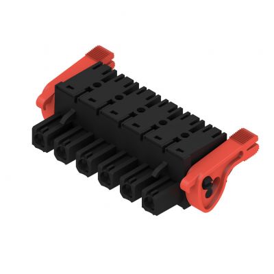 WEIDMULLER BLF 7.62HP/06/180LR SN BK BX Wtyk PCB (złącze wiązki), 7.62 mm, Liczba biegunów: 6, PUSH IN 1227420000 /30szt./ (1227420000)