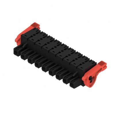 WEIDMULLER BLF 7.62HP/09/180LR SN BK BX Wtyk PCB (złącze wiązki), 7.62 mm, Liczba biegunów: 9, PUSH IN 1227450000 /18szt./ (1227450000)