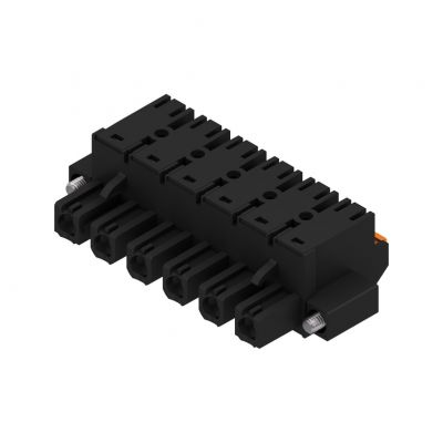 WEIDMULLER BLF 7.62HP/06/180F SN BK BX Wtyk PCB (złącze wiązki), 7.62 mm, Liczba biegunów: 6, PUSH IN 1227490000 /30szt./ (1227490000)