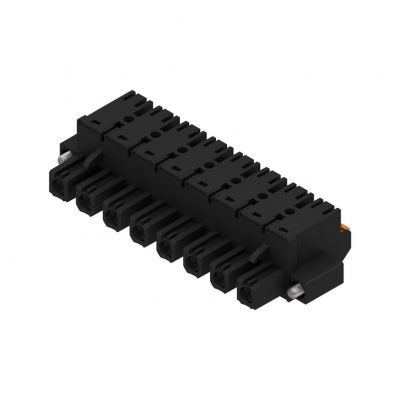 WEIDMULLER BLF 7.62HP/08/180F SN BK BX Wtyk PCB (złącze wiązki), 7.62 mm, Liczba biegunów: 8, PUSH IN 1227520000 /24szt./ (1227520000)