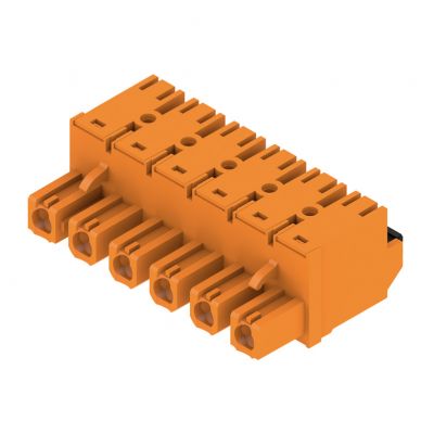 WEIDMULLER BLF 7.62HP/06/180 SN OR BX Wtyk PCB (złącze wiązki), 7.62 mm, Liczba biegunów: 6, PUSH IN 1230180000 /36szt./ (1230180000)