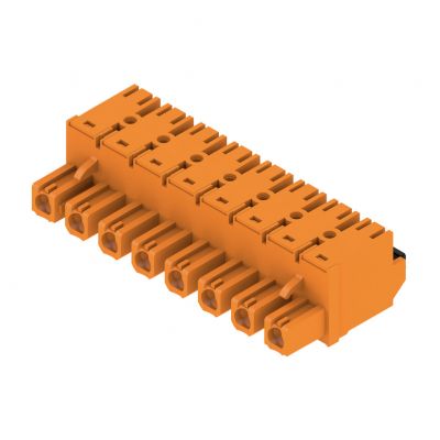WEIDMULLER BLF 7.62HP/08/180 SN OR BX Wtyk PCB (złącze wiązki), 7.62 mm, Liczba biegunów: 8, PUSH IN 1230210000 /30szt./ (1230210000)