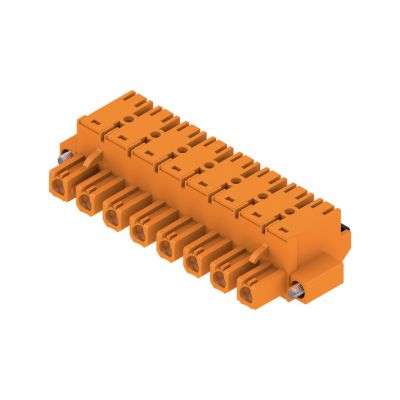 WEIDMULLER BLF 7.62HP/08/180F SN OR BX Wtyk PCB (złącze wiązki), 7.62 mm, Liczba biegunów: 8, PUSH IN 1230280000 /24szt./ (1230280000)
