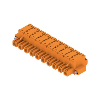 WEIDMULLER BLF 7.62HP/10/180F SN OR BX Wtyk PCB (złącze wiązki), 7.62 mm, Liczba biegunów: 10, PUSH IN 1230310000 /18szt./ (1230310000)