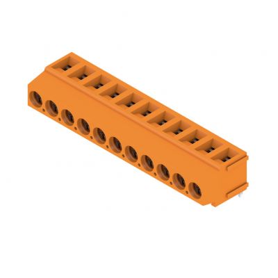 WEIDMULLER LM 5.00/11/180 3.5SN OR BX Zacisk płytki drukowanej, 5.00 mm, Liczba biegunów: 11, Kierunek odejścia przewodu: 180°, Przyłącze z jarzmem 1234320000 /50szt./ (1234320000)