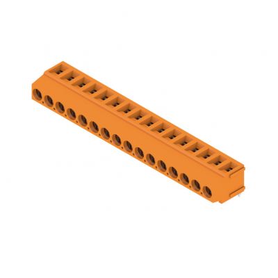 WEIDMULLER LM 5.00/16/180 3.5SN OR BX Zacisk płytki drukowanej, 5.00 mm, Liczba biegunów: 16, Kierunek odejścia przewodu: 180°, Przyłącze z jarzmem 1234380000 /50szt./ (1234380000)