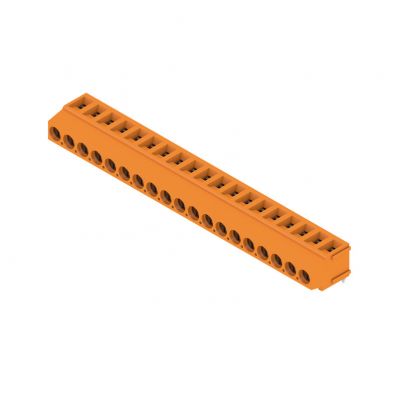 WEIDMULLER LM 5.00/19/180 3.5SN OR BX Zacisk płytki drukowanej, 5.00 mm, Liczba biegunów: 19, Kierunek odejścia przewodu: 180°, Przyłącze z jarzmem 1234410000 /50szt./ (1234410000)