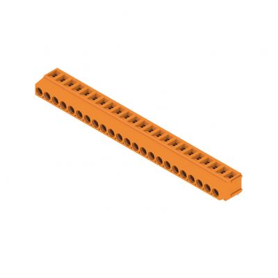 WEIDMULLER LM 5.00/23/180 3.5SN OR BX Zacisk płytki drukowanej, 5.00 mm, Liczba biegunów: 23, Kierunek odejścia przewodu: 180°, Przyłącze z jarzmem 1234450000 /50szt./ (1234450000)