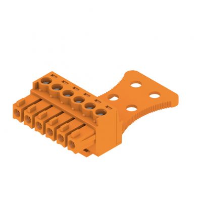 WEIDMULLER BCZ 3.81/06/180ZE SN OR BX Wtyk PCB (złącze wiązki), 3.81 mm, Liczba biegunów: 6, Przyłącze z jarzmem 1236280000 /50szt./ (1236280000)