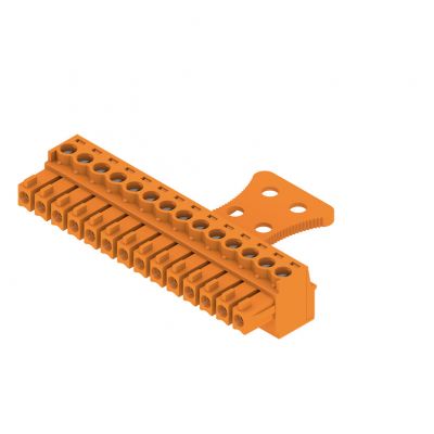 WEIDMULLER BCZ 3.81/14/180ZE SN OR BX Wtyk PCB (złącze wiązki), 3.81 mm, Liczba biegunów: 14, Przyłącze z jarzmem 1236390000 /50szt./ (1236390000)