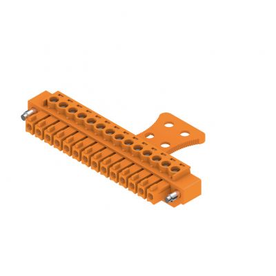 WEIDMULLER BCZ 3.81/14/180FZE SN OR BX Wtyk PCB (złącze wiązki), 3.81 mm, Liczba biegunów: 14, Przyłącze z jarzmem 1236670000 /50szt./ (1236670000)