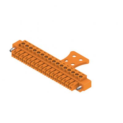 WEIDMULLER BCZ 3.81/16/180FZE SN OR BX Wtyk PCB (złącze wiązki), 3.81 mm, Liczba biegunów: 16, Przyłącze z jarzmem 1236690000 /50szt./ (1236690000)