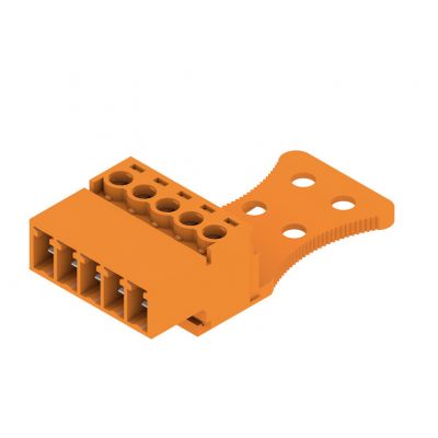 WEIDMULLER SCZ 3.81/05/180GZE SN OR BX Wtyk PCB (złącze wiązki), 3.81 mm, Liczba biegunów: 5, Przyłącze z jarzmem 1237010000 /50szt./ (1237010000)