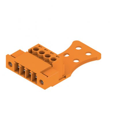 WEIDMULLER SCZ 3.81/04/180FZE SN OR BX Wtyk PCB (złącze wiązki), 3.81 mm, Liczba biegunów: 4, Przyłącze z jarzmem 1237120000 /50szt./ (1237120000)