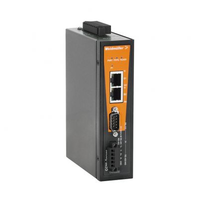 WEIDMULLER IE-CS-2TX-1RS232/485 konwerter seryjny / ethernet, 2x RJ45, 1x DB9 do RS-232, 1x blok zaciskowy do RS-422/485, IP30, 0 °C...60 °C 1242080000 /1szt./ (1242080000)