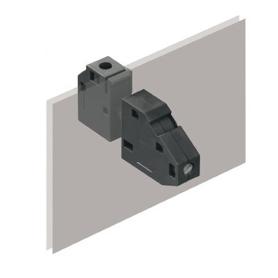 WEIDMULLER WGKV 4 BK BX OMNIMATE Power - seria WGK, zacisk przelotowy, Przekrój pomiarowy: 4 mm², złącze śrubowe, Wemid (PA), czarny, montaż bezpośredni, Przepust 1250950000 /50szt./ (1250950000)
