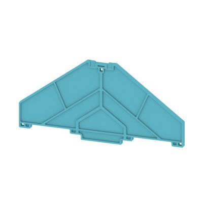 WEIDMULLER PAP PRV/PPV8 BL Płytka końcowa (styki), 120 mm x 3 mm, niebieski 1268000000 /10szt./ (1268000000)