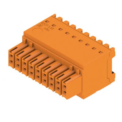 WEIDMULLER B2CF 3.50/18/180 SN OR BX Wtyk PCB (złącze wiązki), 3.50 mm, Liczba biegunów: 18, PUSH IN, złącze sprężynowe 1277350000 /54szt./ (1277350000)