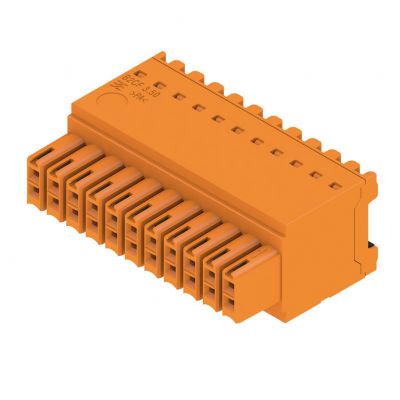 WEIDMULLER B2CF 3.50/22/180 SN OR BX Wtyk PCB (złącze wiązki), 3.50 mm, Liczba biegunów: 22, PUSH IN, złącze sprężynowe 1277370000 /48szt./ (1277370000)