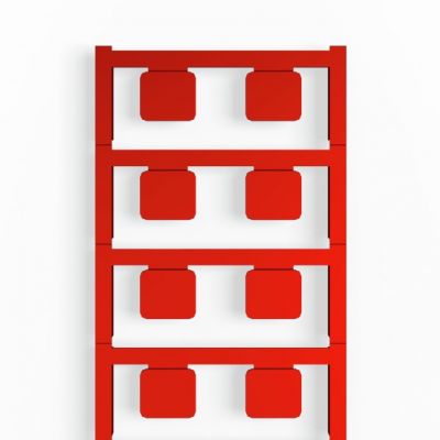 WEIDMULLER CC 15/17 K MC NE RT Oznaczenie urządzenia, samoprzylepny, 17 mm, poliamid 66, czerwony 1288320000 /80szt./ (1288320000)