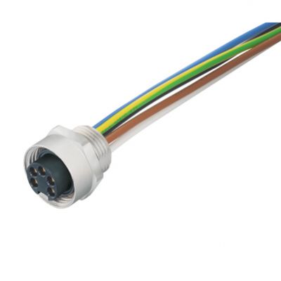 WEIDMULLER SAIE-7/8B-3-0.2U-PG13.5 Wtyczka okrągła, wbudowana (z kablem), złącze żeńskie, 7/8", Liczba biegunów: 3, 0.2 m, Dławnice kablowe: PG 13,5, 0.75 mm², PUR/ PUR 1292380000 /1szt./ (1292380000)