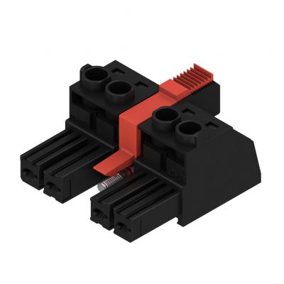 WEIDMULLER BVZ 7.62IT/04/180MSF3 SN BK BX Wtyk PCB (złącze wiązki), 7.62 mm, Liczba biegunów: 4, Przyłącze z jarzmem 1312720000 /32szt./ (1312720000)
