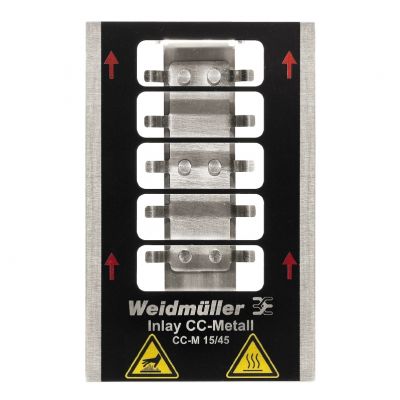 WEIDMULLER INLAY CC-M 15/45 Wkład (znakowanie urządzenia), typ znacznika: CC-M 15/45, Wykonanie: Uchwyt na 5 oznaczników 1341090000 /1szt./ (1341090000)