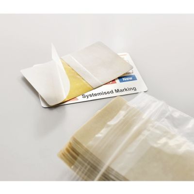 WEIDMULLER DKB CC 15/45 Oznaczenie urządzenia, samoprzylepny, 45 mm, powłoka poliestrowa, transparentny 1341170000 /240szt./ (1341170000)