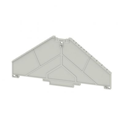 WEIDMULLER TW PRV8 +++----- Płyta separacyjna (terminal), drukowane,  +++-----, poziomo, 120 mm x 59.7 mm, szary 1350550000 /10szt./ (1350550000)