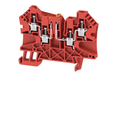 WEIDMULLER WTR 4/ZZ RT Bloki odczepów probierczych, złącze śrubowe, 4 mm², 500 V, 27 A, obrotowy, Separacja poprzeczna: bez, zintegrowane gniazdo kontrolne: Nie, TS 35, czer 1361900000 /50szt./ (1361900000)