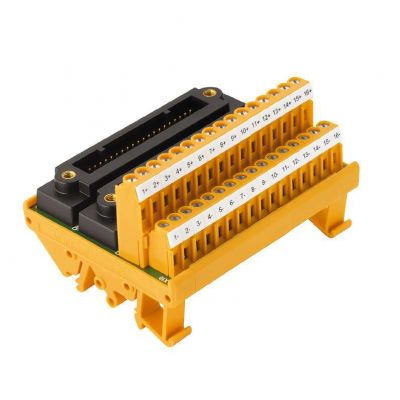 WEIDMULLER TBY-C3-16AIO-2KS-Z Moduł interfejsu z terminalem, złączem, 2 x KS (40P), Wtyczka 40-biegunowa, LM2NZF 5.08mm, złącze sprężynowe 1371590000 /1szt./ (1371590000)