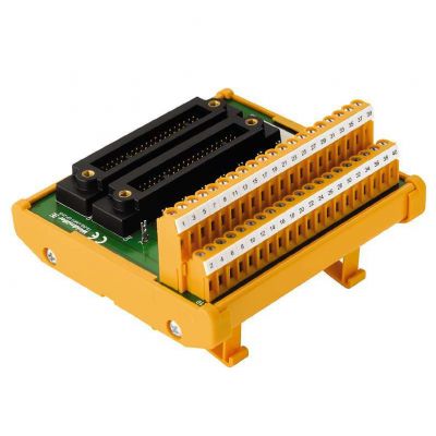 WEIDMULLER TBY-C3-UNIV-SP-2KS-S Moduł interfejsu z terminalem, złączem, 2 x KS (40P), Wtyczka 40-biegunowa, LP2N 5.08mm, złącze śrubowe 1371640000 /1szt./ (1371640000)