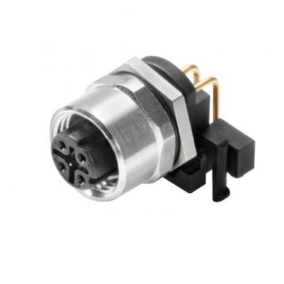 WEIDMULLER IE-M12-PCBCE-PANEL-A Złącze okrągłe, instalacja (system złącza płytki drukowanej), M12, Liczba biegunów: 4 1393470000 /10szt./ (1393470000)