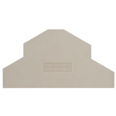 WEIDMULLER ZAP/TW ZDK2.5-2/4AN Płyta separacyjna (terminal), Płyta zamykająca, 104 mm x Ciemnobeżowy 1394050000 /20szt./ (1394050000)