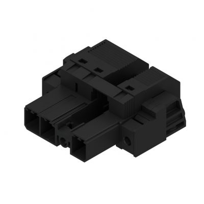 WEIDMULLER SVF 7.62HP/03/180SFBMF2 SN BK BX Wtyk PCB (złącze wiązki), 7.62 mm, Liczba biegunów: 3, PUSH IN 1429930000 /30szt./ (1429930000)