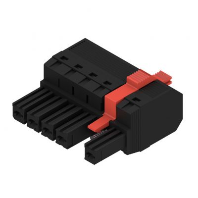 WEIDMULLER BVF 7.62HP/05/180MSF2 SN BK BX Wtyk PCB (złącze wiązki), 7.62 mm, Liczba biegunów: 5, PUSH IN 1430100000 /30szt./ (1430100000)