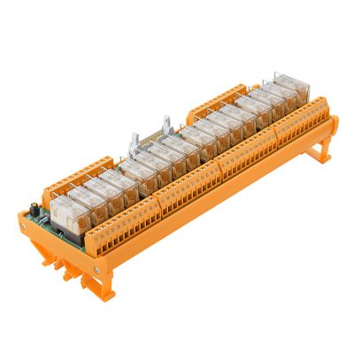 WEIDMULLER RSM-16 24VAC/DC 1CO S Moduł interfejsu z przekaźnikami, RCL, LP 5.08mm, złącze śrubowe, LP 5.08 + złącze wtykowe zgodne z IEC60603-13 / DIN41651, 20-stykowe, 24 V AC ± 10%, 1448370000 /1szt (1448370000)