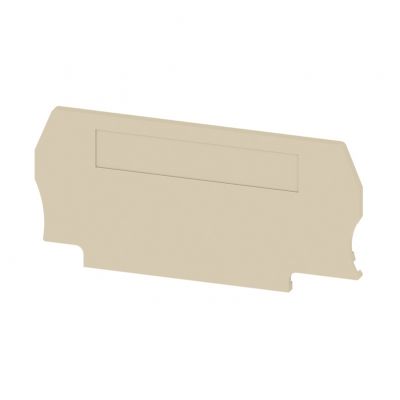 WEIDMULLER ZAP/TW 2 AM Płyta separacyjna (terminal), Płyta zamykająca i pośrednia, Automatyczny montaż, 66 mm x 30.5 mm, Ciemnobeżowy 1471680000 /50szt./ (1471680000)