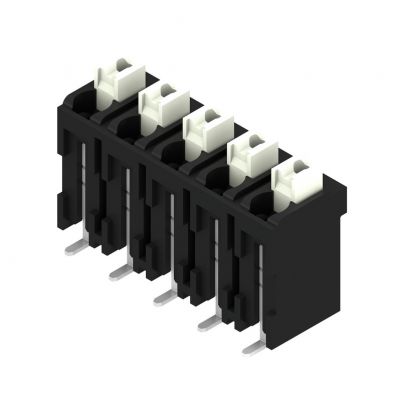 WEIDMULLER LSF-SMD 5.00/05/180 SN BK RL Zacisk płytki drukowanej, 5.00 mm, Liczba biegunów: 5, Kierunek odejścia przewodu: 180°, PUSH IN 1473640000 /180szt./ (1473640000)
