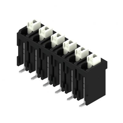 WEIDMULLER LSF-SMD 5.00/06/180 SN BK RL Zacisk płytki drukowanej, 5.00 mm, Liczba biegunów: 6, Kierunek odejścia przewodu: 180°, PUSH IN 1473660000 /180szt./ (1473660000)