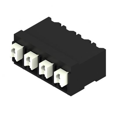WEIDMULLER LSF-SMD 5.00/04/90 SN BK RL Zacisk płytki drukowanej, 5.00 mm, Liczba biegunów: 4, Kierunek odejścia przewodu: 90°, PUSH IN 1473790000 /320szt./ (1473790000)