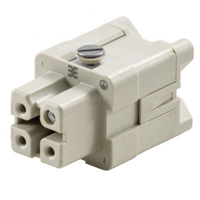 WEIDMULLER HDC HA 3 FS Wkład styku (złącza przemysłowe), złącze żeńskie, 400 V, 16 A, Liczba biegunów: 3, złącze śrubowe, Wielkość konstrukcyjna: 1 1498200000 /1szt./ (1498200000)