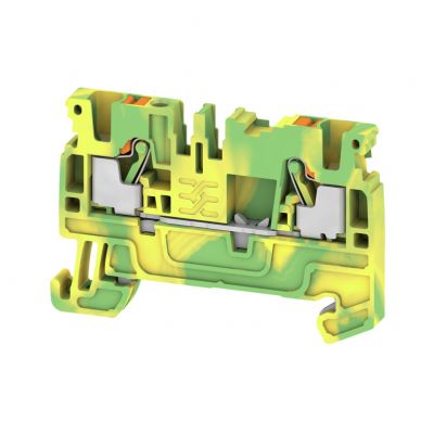 WEIDMULLER A2C 2.5 PE Zacisk PE, PUSH IN, 2.5 mm², 800 V, liczba przyłączeń: 2, liczba poziomów: 1, zielony / żółty, pomarańczowy 1521680000 /50szt./ (1521680000)