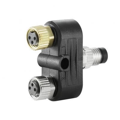 WEIDMULLER SAI-Y-3/3 M8-M8 Adapter czujnik-siłownik, Liczba biegunów: 3, kodowanie: M8 = żadna, M8 / M8, 24 V 1524700000 /1szt./ (1524700000)