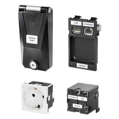 WEIDMULLER IE-FC-SET-IPDEK001-KY-P Wyposażona obudowa komponentu, IP65, w stanie zamkniętym, 2x dane, 1x zasilanie, Nieekranowane, Pokrywa z tworzywa sztucznego, Zamykany na klucz, Gnia 1543680000 /1s (1543680000)