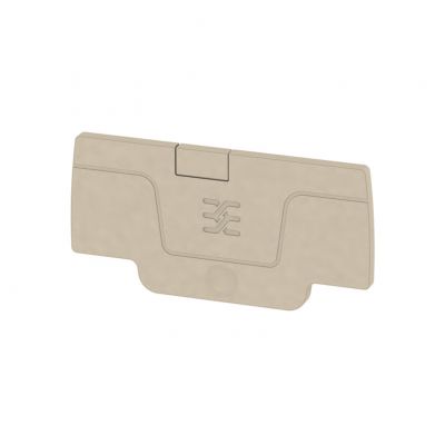 WEIDMULLER AEP 2C 1.5 Płytka końcowa (styki), 52.76 mm x 2.1 mm, Ciemnobeżowy 1552600000 /50szt./ (1552600000)