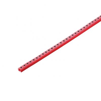 WEIDMULLER CLI C 02-3 RT/WS + CD System kodowania kabli, 1.3 - 3 mm, 3.4 mm, Nadrukowane znaki: symbole, +, PVC, miękkie, bez kadmu, czerwony 1568241737 /500szt./ (1568241737)