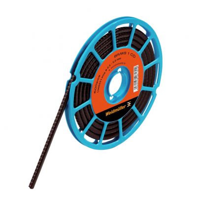 WEIDMULLER CLI C 1-3 BR/WS 1 CD System kodowania kabli, 2.5 - 5 mm, 4.2 mm, Nadrukowane znaki: Liczby, 1, PVC, miękkie, bez kadmu, brązowy 1568251506 /500szt./ (1568251506)