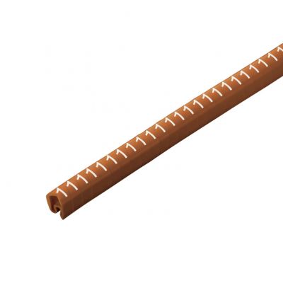 WEIDMULLER CLI C 2-4 BR/WS 1 CD System kodowania kabli, 4 - 10 mm, 7 mm, Nadrukowane znaki: Liczby, 1, PVC, miękkie, bez kadmu, brązowy 1568261506 /250szt./ (1568261506)